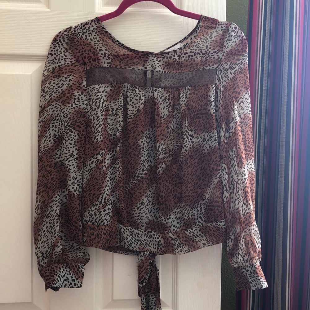 Animal Print Blouse